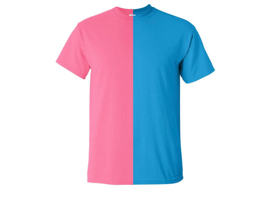 Half & Half Shirts (Short Sleeve)